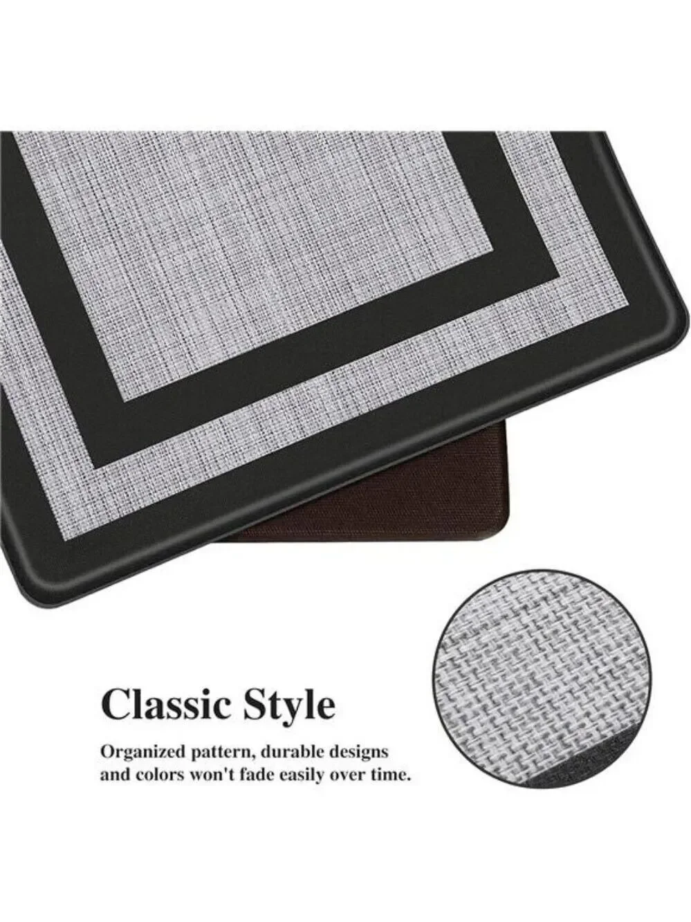 Mattitude Anti-Fatigue Kitchen Mats 2-Pack Non-Skid Waterproof Ergonomic Rugs